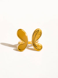 Butterfly Ring: Yellow Gold