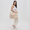 Elevate - Quilted Puffer Nylon Hobo: Cream