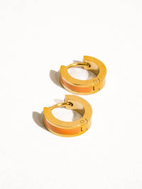 Colored Hoop Earring: Orange