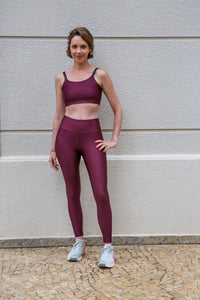 Essential Shine Legging (merlot)