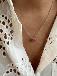 Petit Cœur Necklace (red)