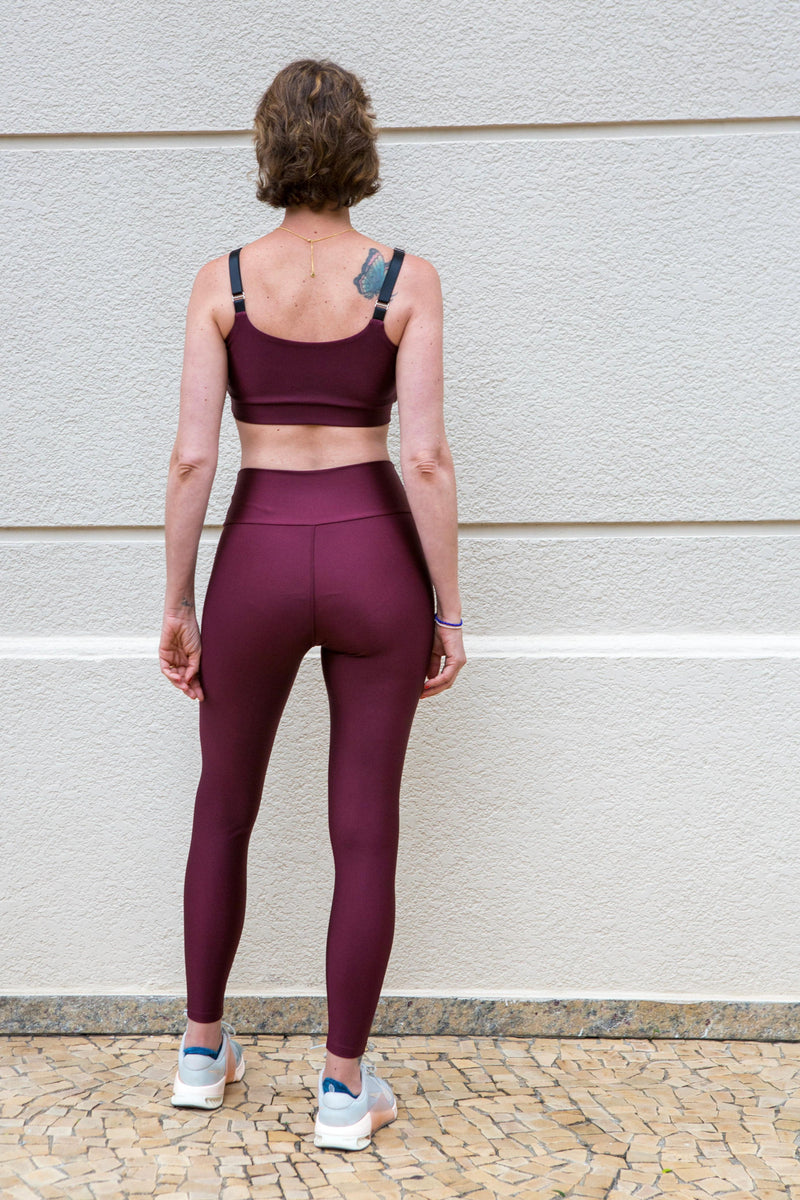 Essential Shine Legging (merlot)