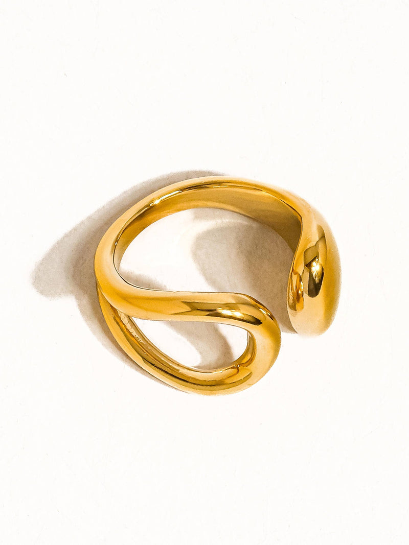 Abstract Ring: Yellow Gold