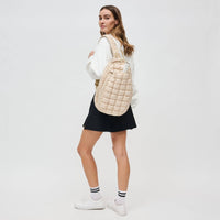 Match Point - Quilted Puffer Pickleball-Paddle Tennis Sling: Cream