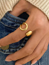 Abstract Ring: Yellow Gold