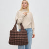 Elevate - Quilted Puffer Nylon Hobo: Chocolate