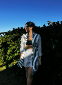 Long Shirt/Cover-Up (Striped)