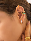 Colored Hoop Earring: Orange