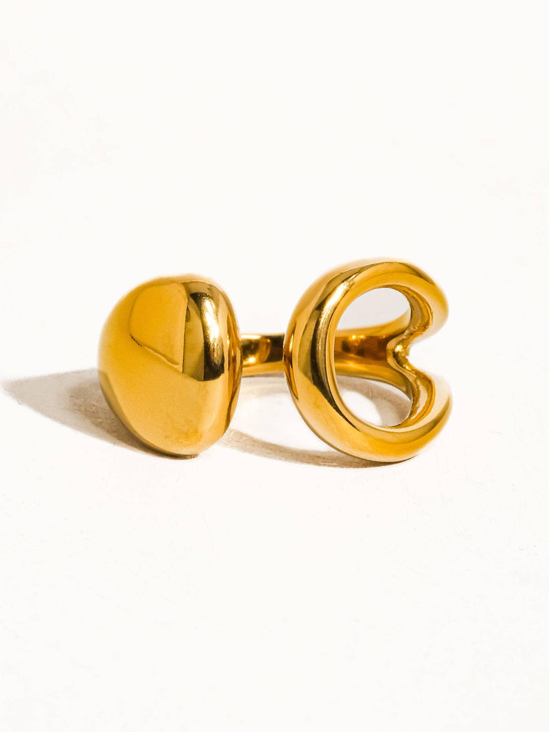 Abstract Ring: Yellow Gold