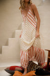 Marjorie Long Dress (checkered)