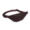 Aim High Woven Neoprene Belt Bag in Chocolate Brown by Sol and Selene. Stylish, hands-free, and water-resistant, this versatile belt bag features a woven neoprene design with an adjustable strap, perfect for everyday wear, travel, or workouts.