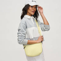 Ethereal - Woven Neoprene Crossbody Bag: Butter