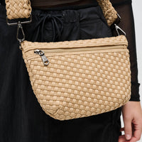 Ethereal - Woven Neoprene Crossbody Bag: Butter