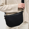 Ethereal - Woven Neoprene Crossbody Bag: Butter