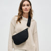 Ethereal - Woven Neoprene Crossbody Bag: Butter