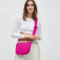 Ethereal - Woven Neoprene Crossbody Bag: Butter