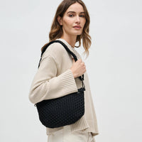 Ethereal - Woven Neoprene Crossbody Bag: Butter