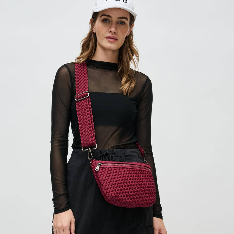 Ethereal - Woven Neoprene Crossbody Bag: Butter