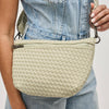 Ethereal - Woven Neoprene Crossbody Bag: Butter