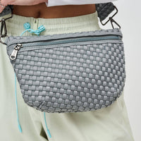 Ethereal - Woven Neoprene Crossbody Bag: Butter