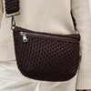 Ethereal - Woven Neoprene Crossbody Bag: Butter