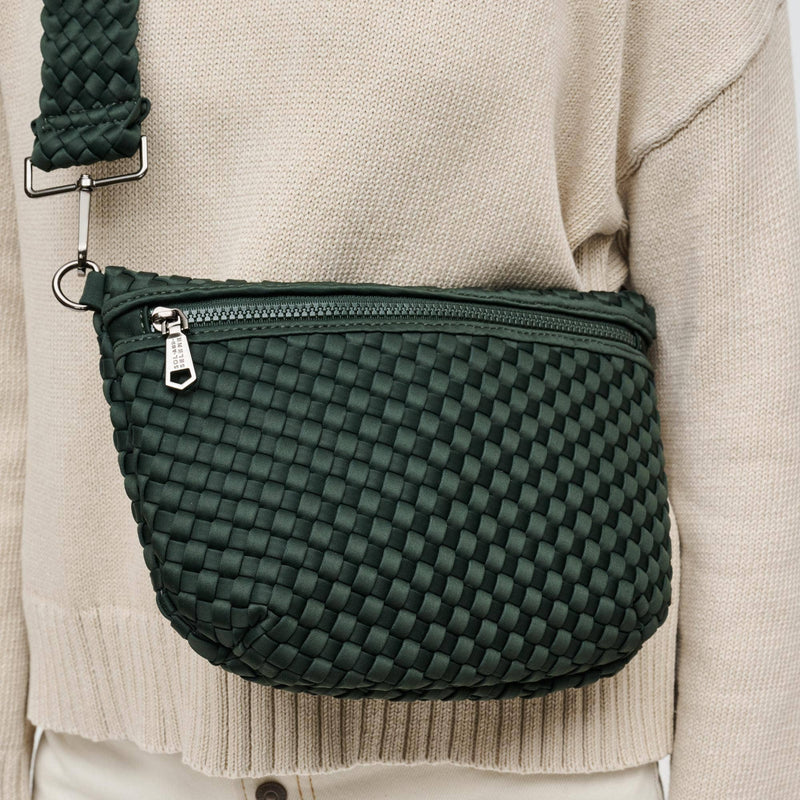 Ethereal - Woven Neoprene Crossbody Bag: Butter