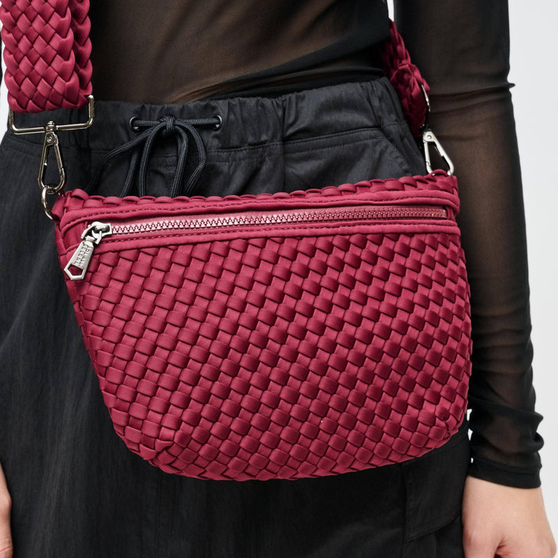 Ethereal - Woven Neoprene Crossbody Bag: Butter