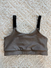 [FINAL SALE] Ribbed Adjustable Straps Bra | taupe