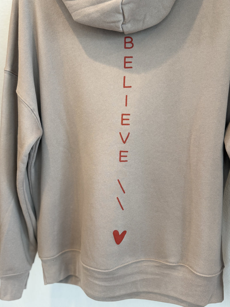 Believe Hoodie (tan)