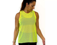 GRL PWR Mesh Tank (neon yellow)