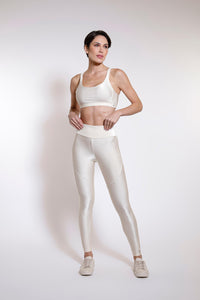 Ribbed Shine High-Rise Legging