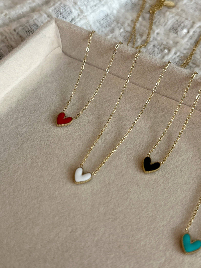 Petit Cœur Necklace (red)