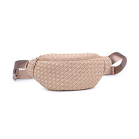 Aim High  Woven Neoprene Belt Bag: Nude